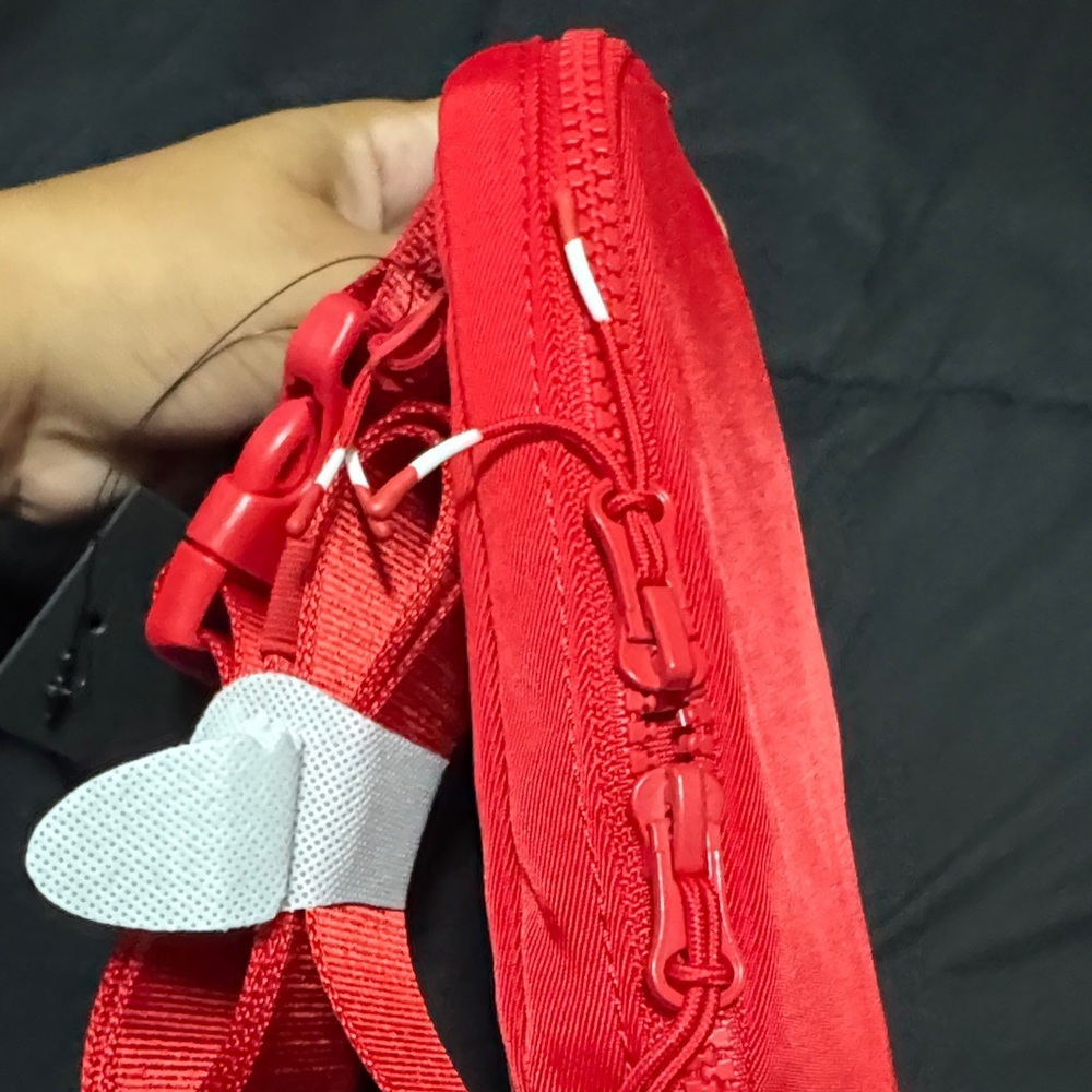 Fabletics Red Zip Travel Pouch Bag | New With Tags - Picture 9 of 13